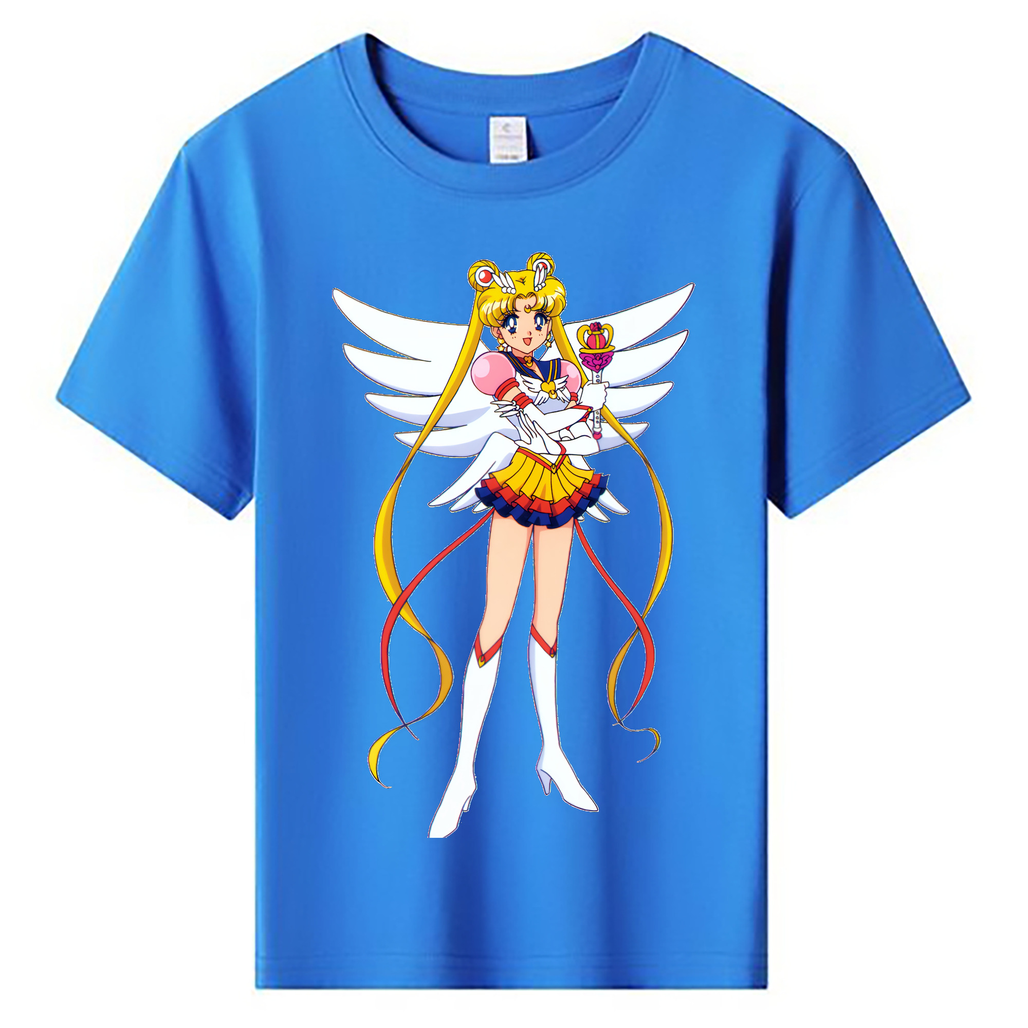 （画像用） 美少女戦士セーラームーン 月野 うさぎ つきの うさぎ Sailor Moon Tsukino Usagi 綿100％キッズTシャツ（フロントプリント）